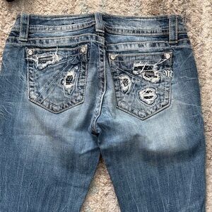 Miss Me 30x33 Faded Blue Boot Cut Jeans